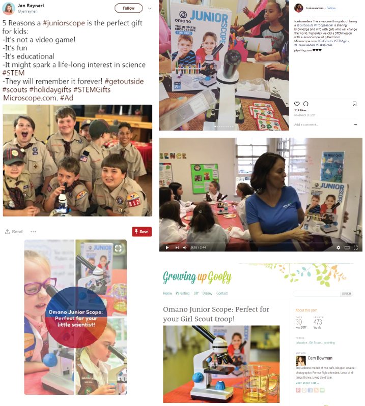 Engaging Boy Scouts and Girl Scouts to Promote STEM Products