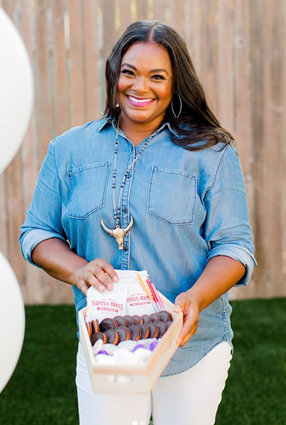 Woman at Party with Sweets