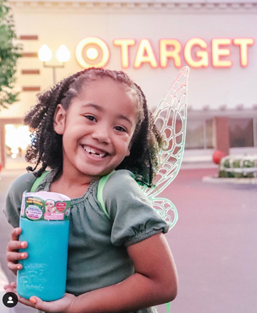 Little girl outside of Target