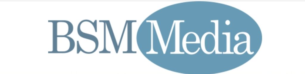 The logo of BSM Media