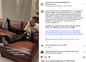 Collaborative Instagram post from Costco influencer that went viral, showcasing high-impact engagement for a product launch.