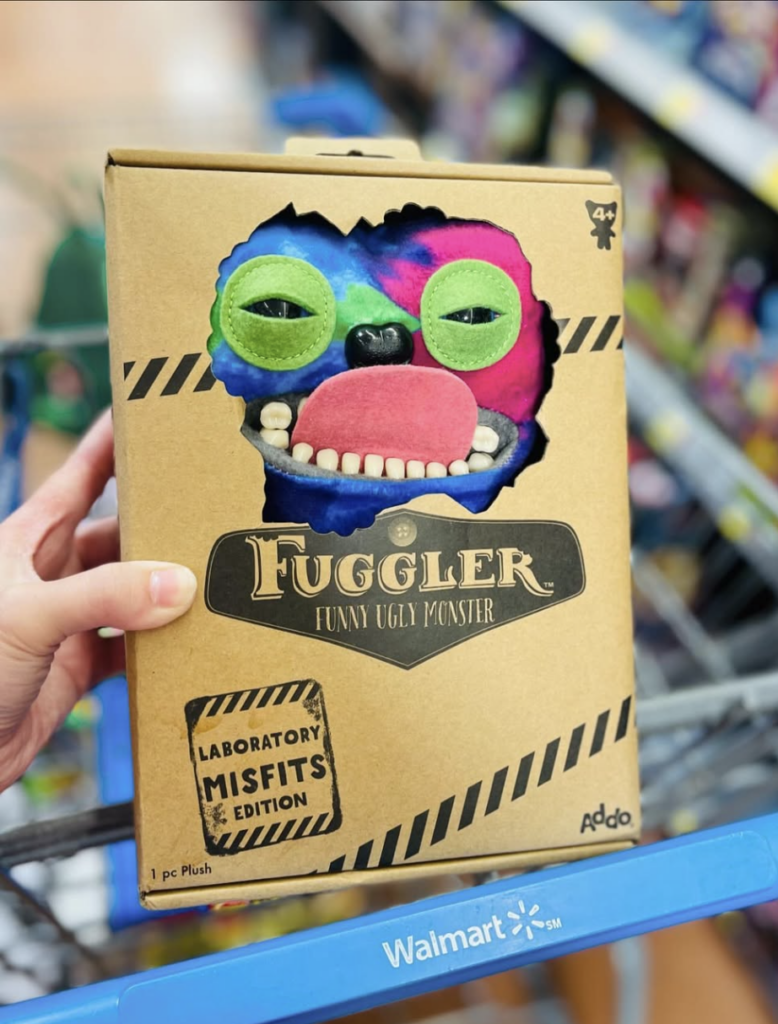 Fuggler toy discovered at Walmart during an influencer product launch
